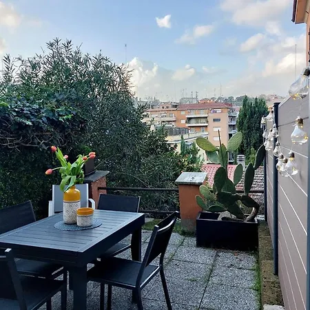 4Bnb - Cozy Vatican Loft With Terrace Rom Exterior foto